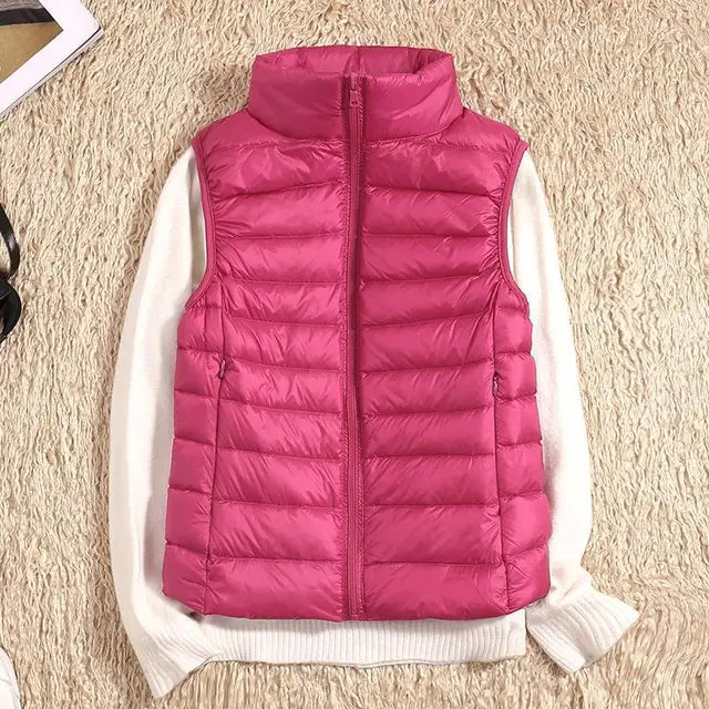 Women's Ultra-Light Down Style Vest | Warm Packable