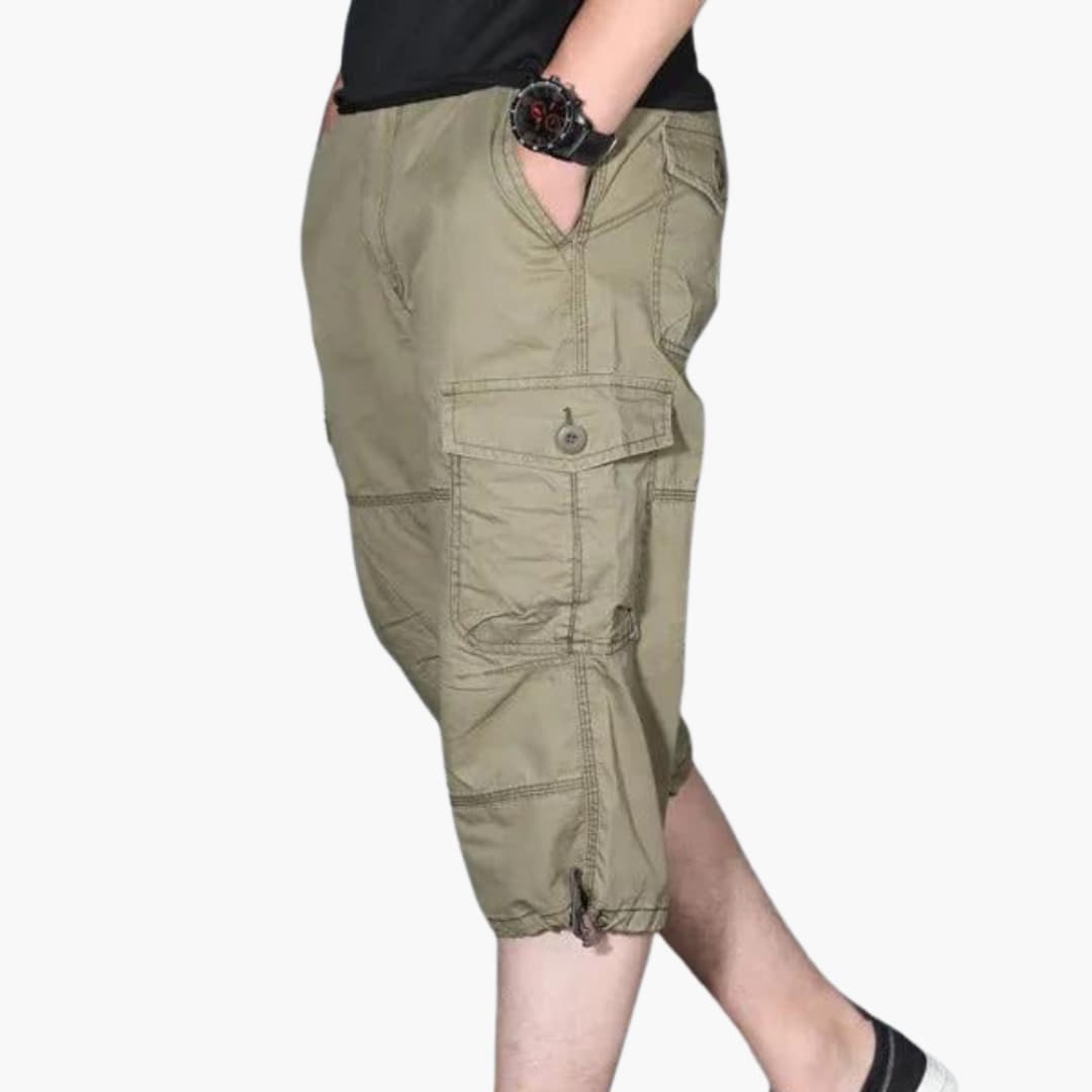 Men's 3/4 Cargo Pants | Casual Multi-Pocket Summer Trousers