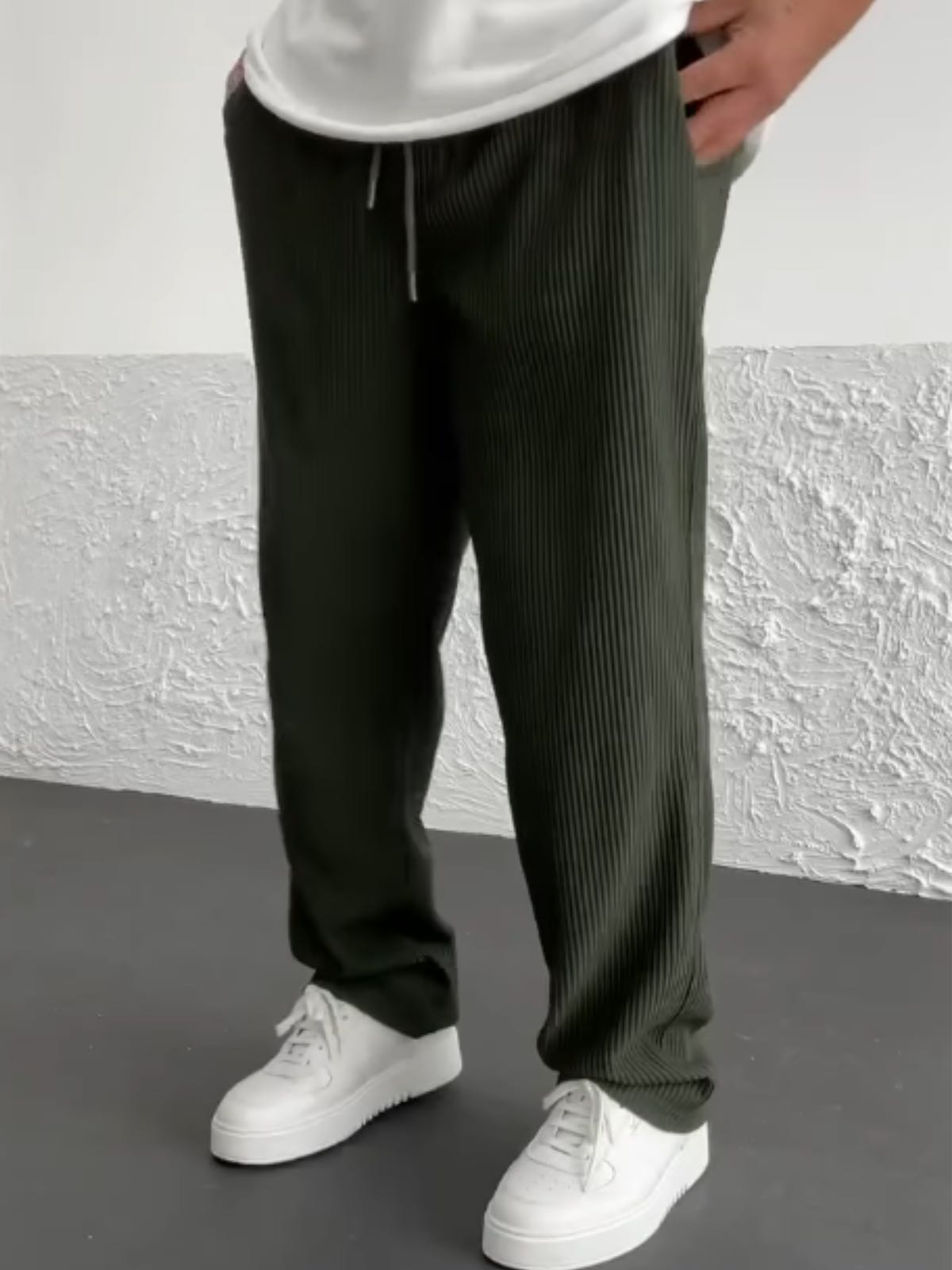 Women's Ribbed Trousers | Soft Stretch Everyday Fit