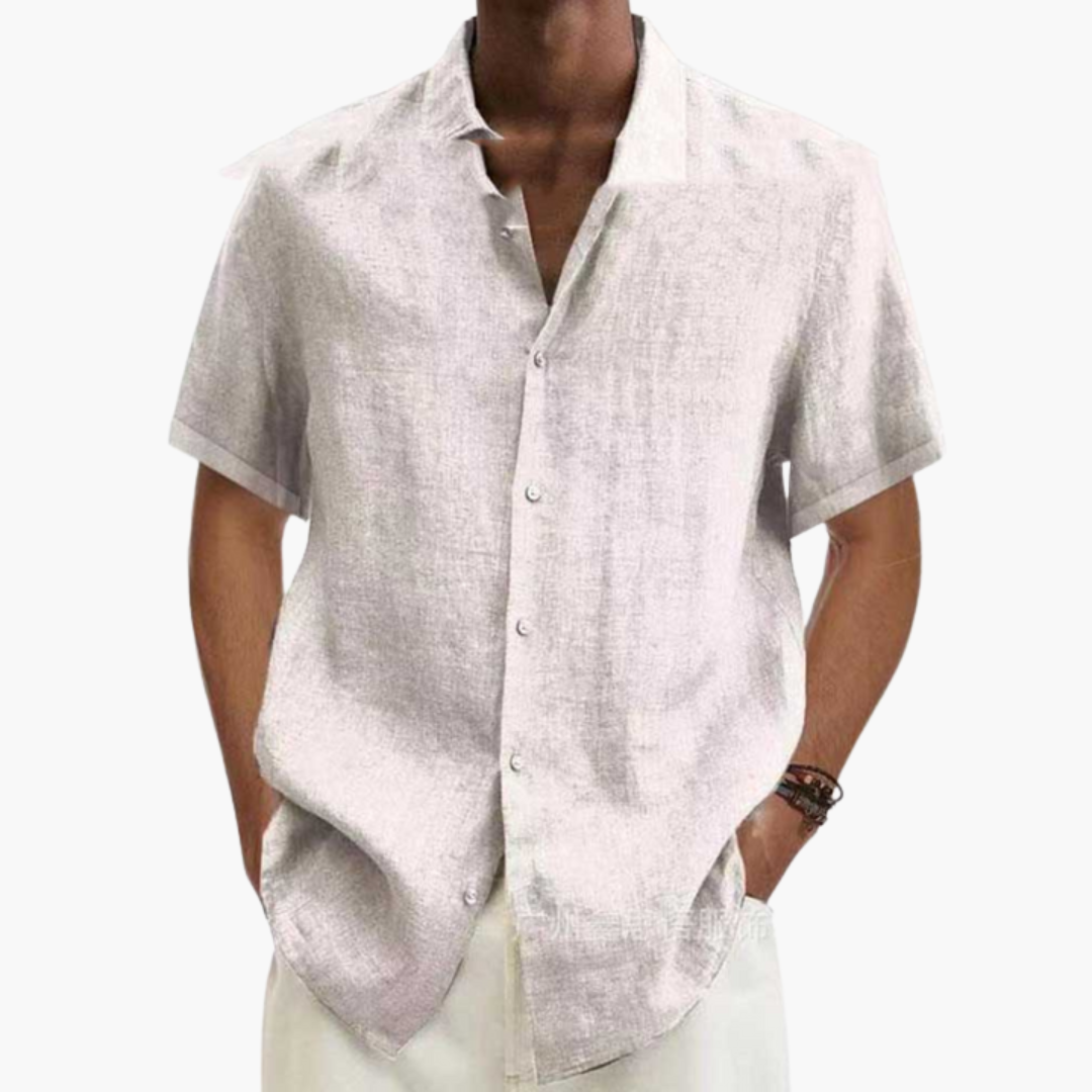 Men's Short Sleeve Button-Down Shirt | Casual Summer