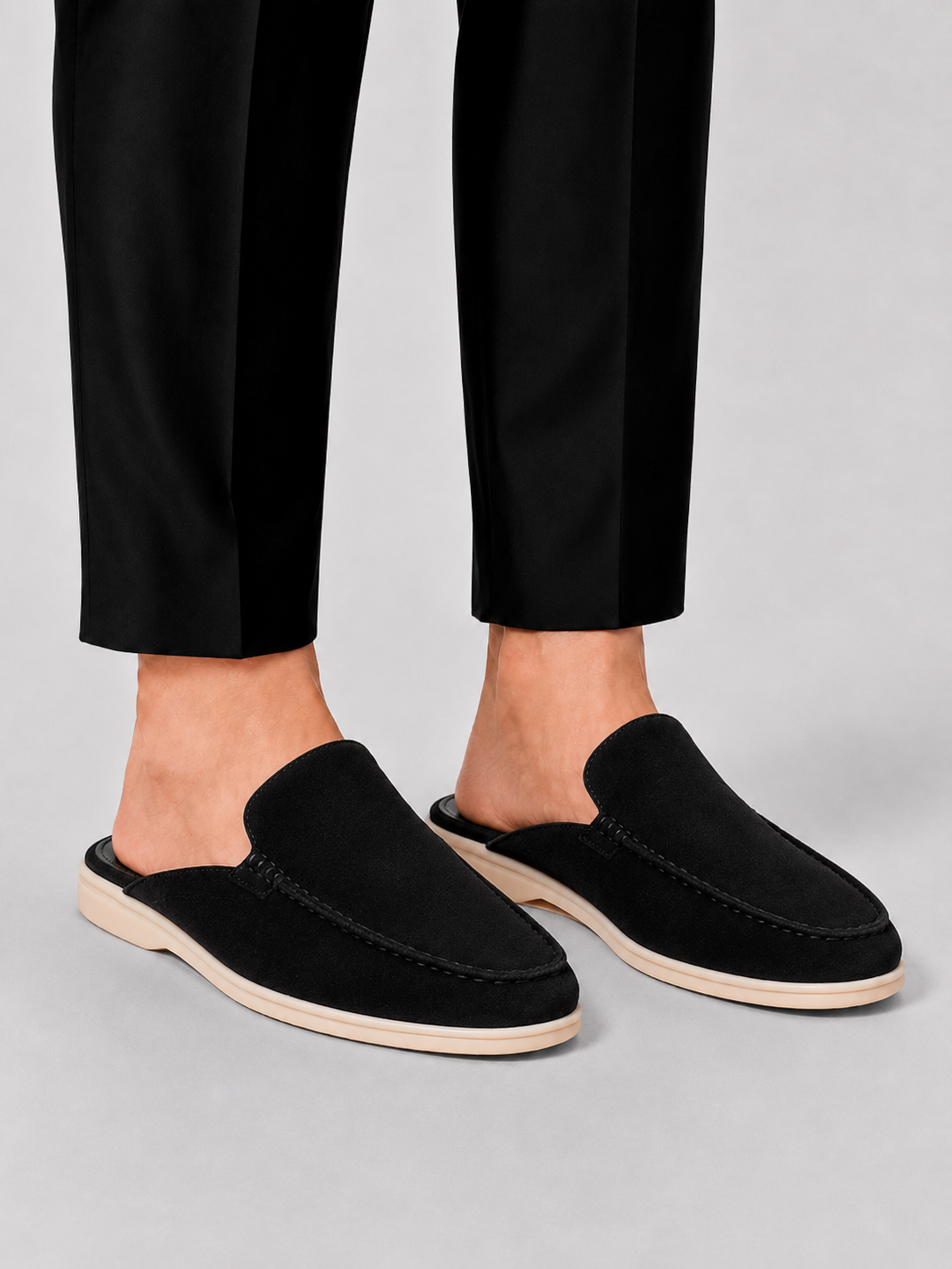 Men's Loafer Mules | Open Back Slip-On Summer Shoes