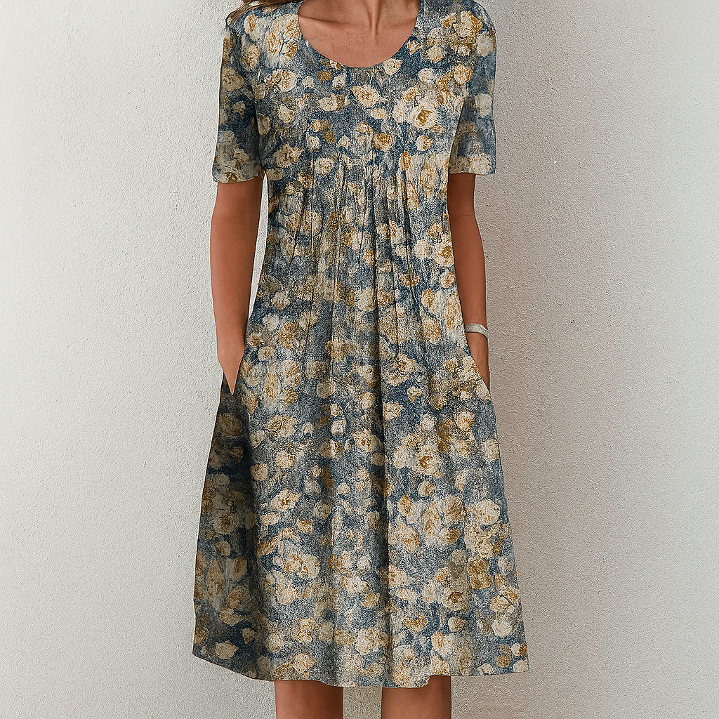 Women's Floral Ruffle Summer Dress | Vintage Style
