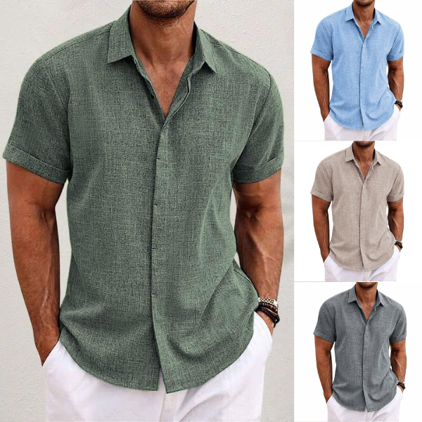 Men's Relaxed Linen-Style Shirt | Casual Summer Essential