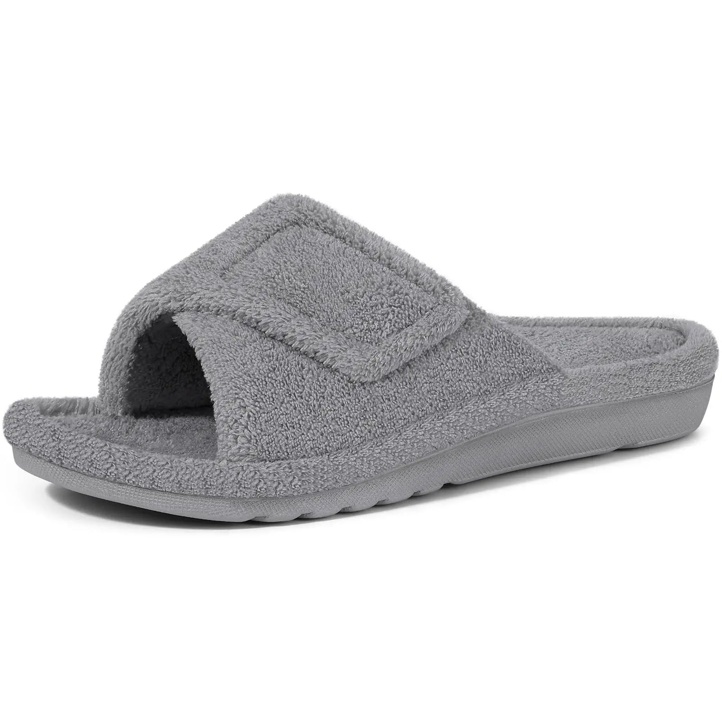 Ergonomic House Slippers | Adjustable Velcro Wide Fit