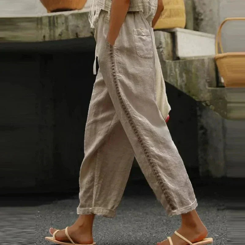 Lia | Lightweight Loose Summer Trousers