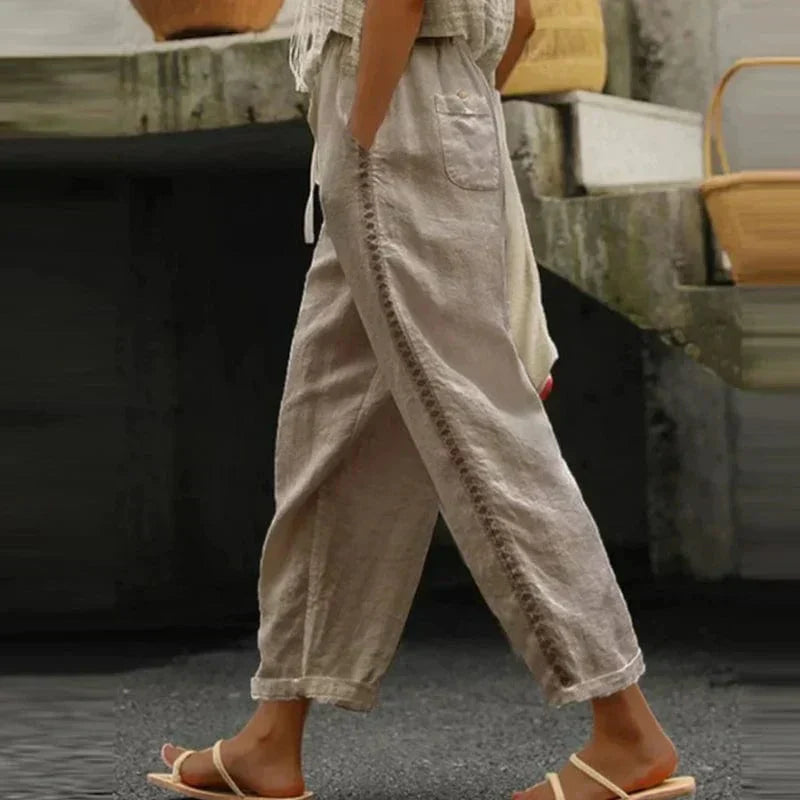 Lia | Lightweight Loose Summer Trousers