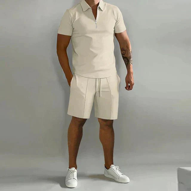 Men's Polo & Shorts Set | Smart Casual Summer Outfit