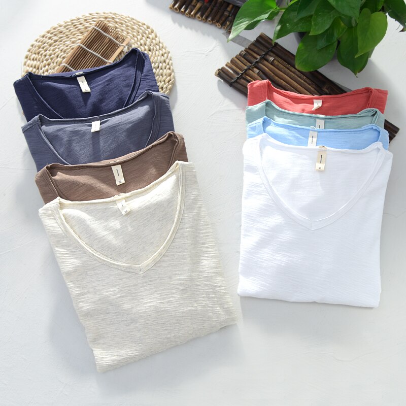 Men's V-Neck T-Shirt | Lightweight Casual Short-Sleeve
