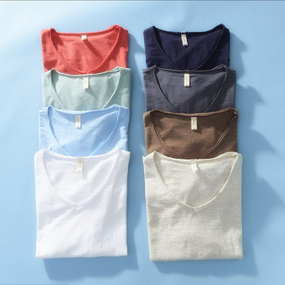 Men's V-Neck T-Shirt | Lightweight Casual Short-Sleeve