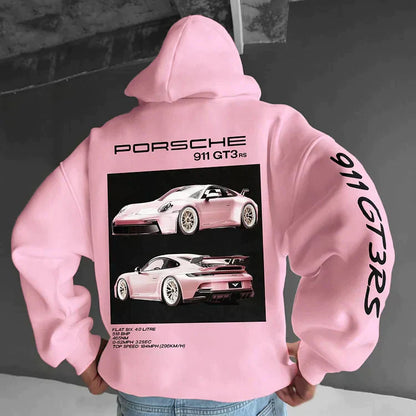 Men's Racing Print Hoodie | Graphic Pullover