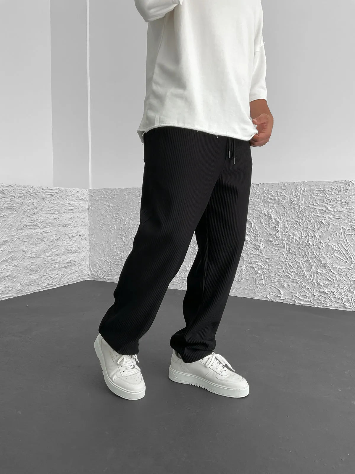 Women's Ribbed Trousers | Soft Stretch Everyday Fit
