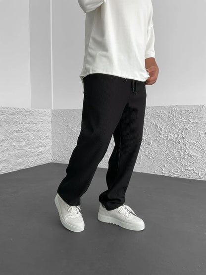 Women's Ribbed Trousers | Soft Stretch Everyday Fit