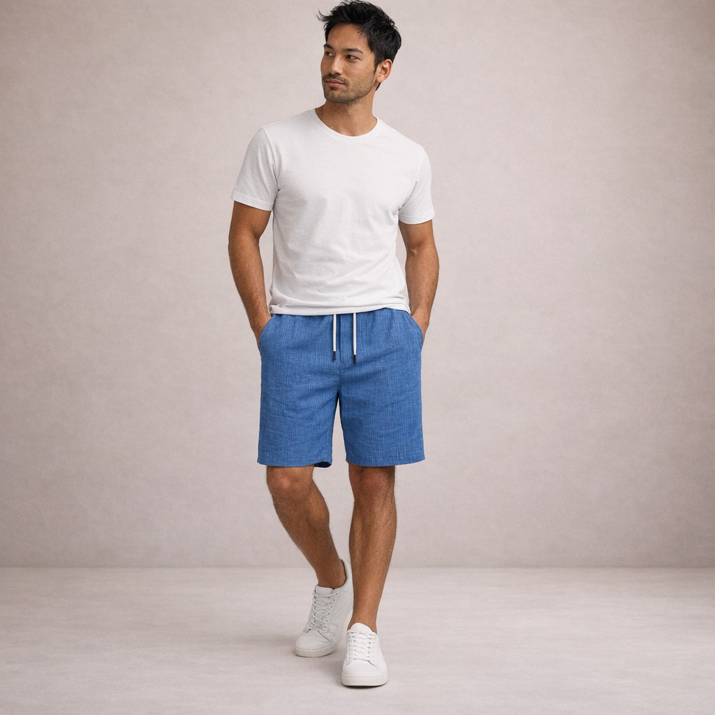 Men's Linen Style Shorts