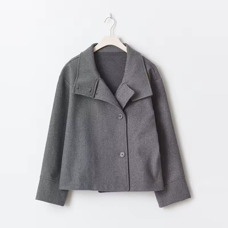Women's Double-Breasted Short Coat | Tailored Warmth for Cooler Days