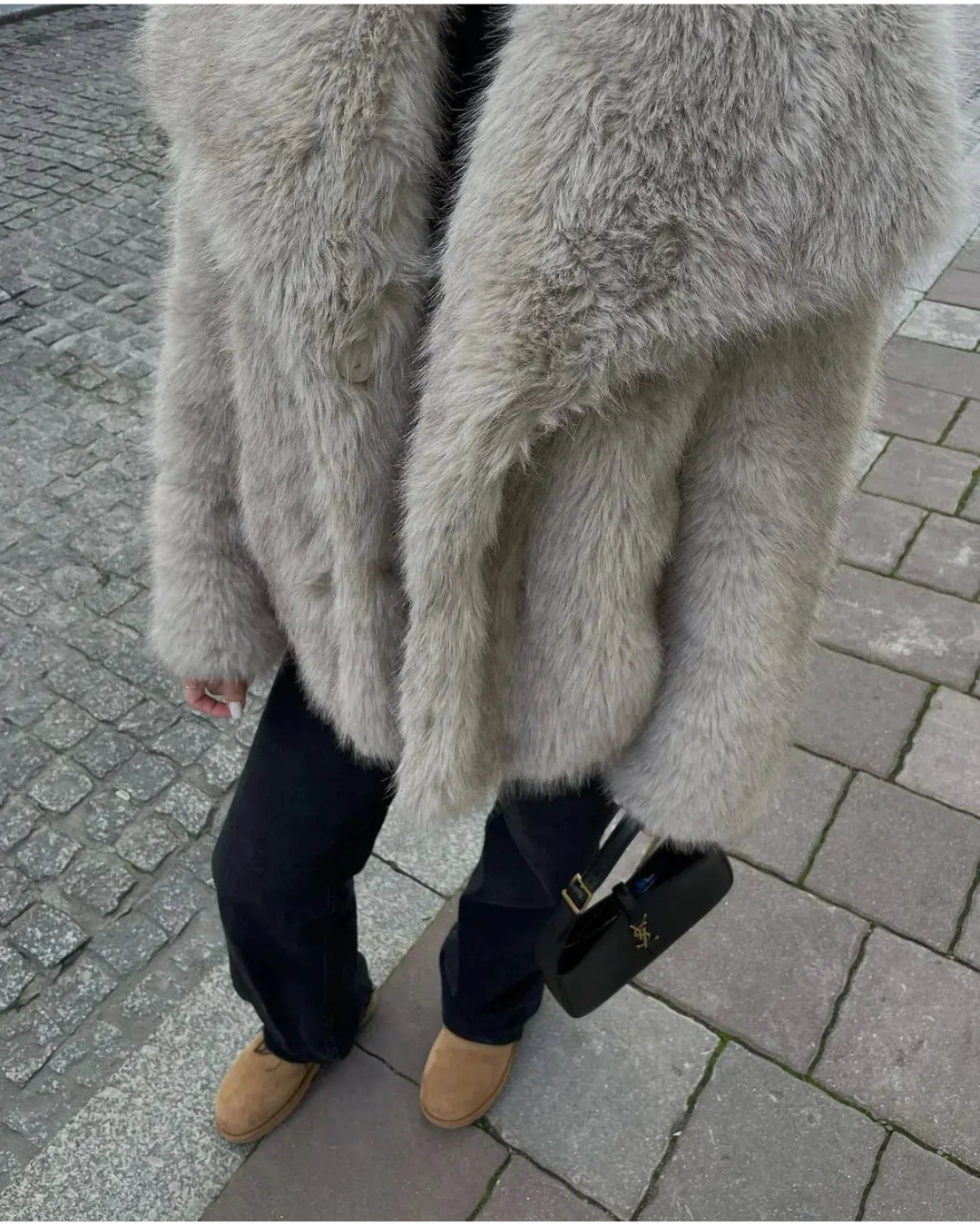Women's Faux Fur Coat | Eco-Friendly Winter Warmth
