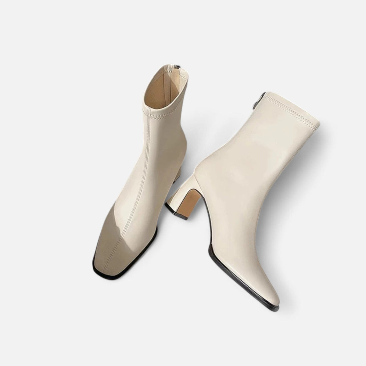 Women's Vintage Ankle Boots | Square Toe Block Heel Style