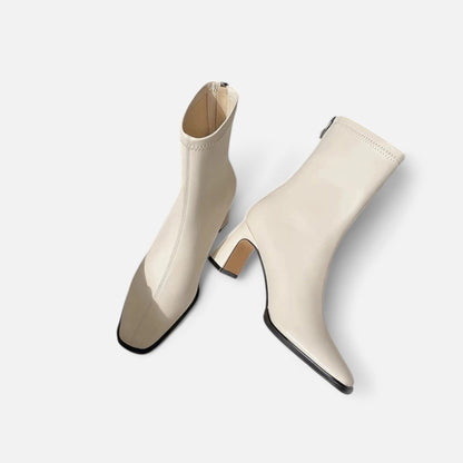 Women's Vintage Ankle Boots | Square Toe Block Heel Style