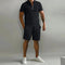 Men's Zip Polo and Shorts Set | Lightweight Summer Comfort