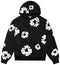 Unisex Denim-Style Printed Hoodie