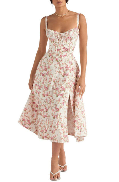 Women's Floral Bustier Sundress | Waist-Shaping Fit