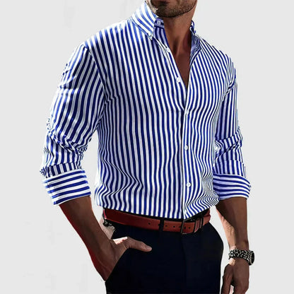 Men's Striped Woven Style Shirt | Casual Smart Summer Style