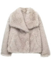 Women's Faux Fur Coat | Eco-Friendly Winter Warmth
