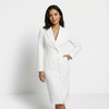 Women's Blazer Midi Dress | Button-Front Office to Evening