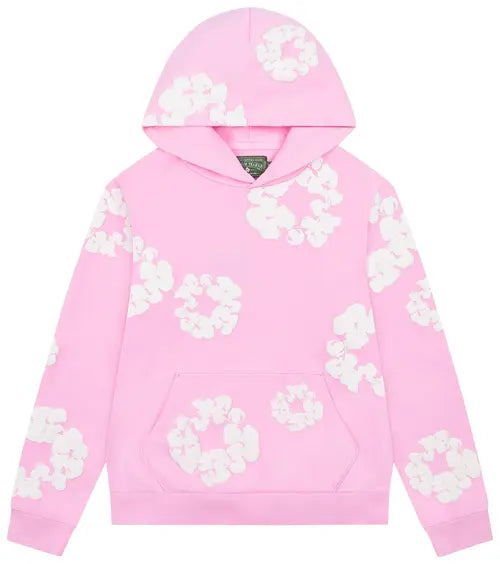 Unisex Denim-Style Printed Hoodie