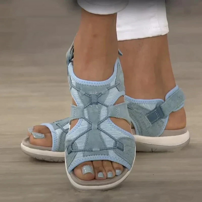 Women's Open Toe Strap Sandals | Flexible Sole Summer Comfort