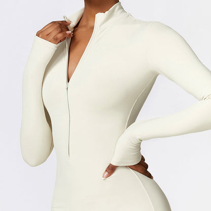 Women's Zip Jumpsuit | Body-Shaping Stretch Activewear