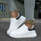 Women's Clean White Leather Style Sneakers