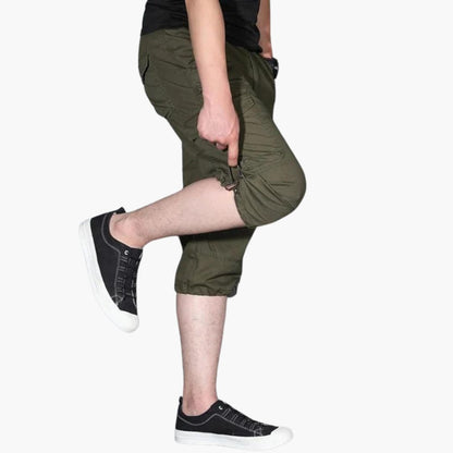 Men's 3/4 Cargo Pants | Casual Multi-Pocket Summer Trousers