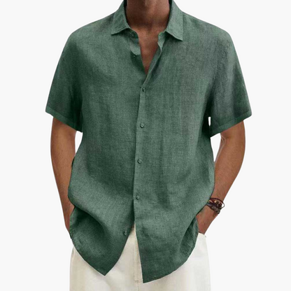 Men's Short Sleeve Button-Down Shirt | Casual Summer