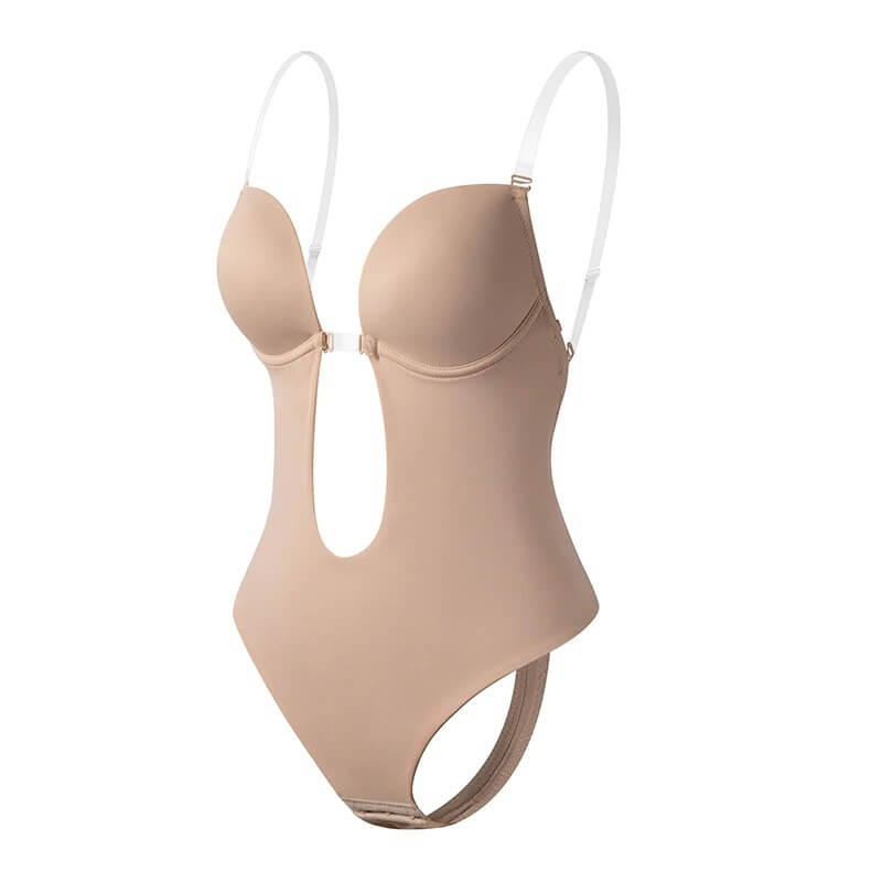 Womens Deep V Backless Body Shaper | Seamless Sculpt