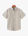 Men's Casual Button-Down Shirt | Chest Pocket Short Sleeve