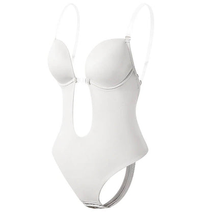 Womens Deep V Backless Body Shaper | Seamless Sculpt