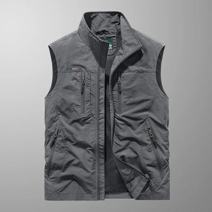Men's Zip Bodywarmer | Stand Collar Outdoor Vest