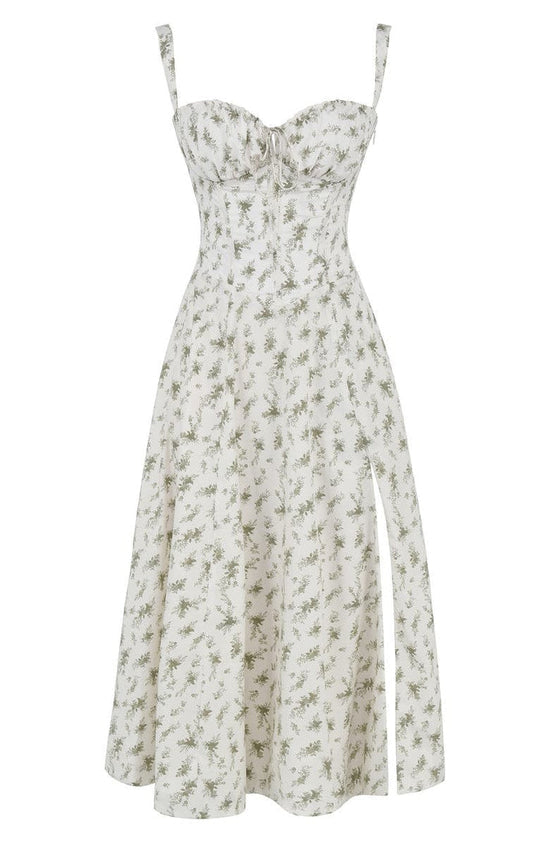 Women's Floral Bustier Sundress | Waist-Shaping Fit
