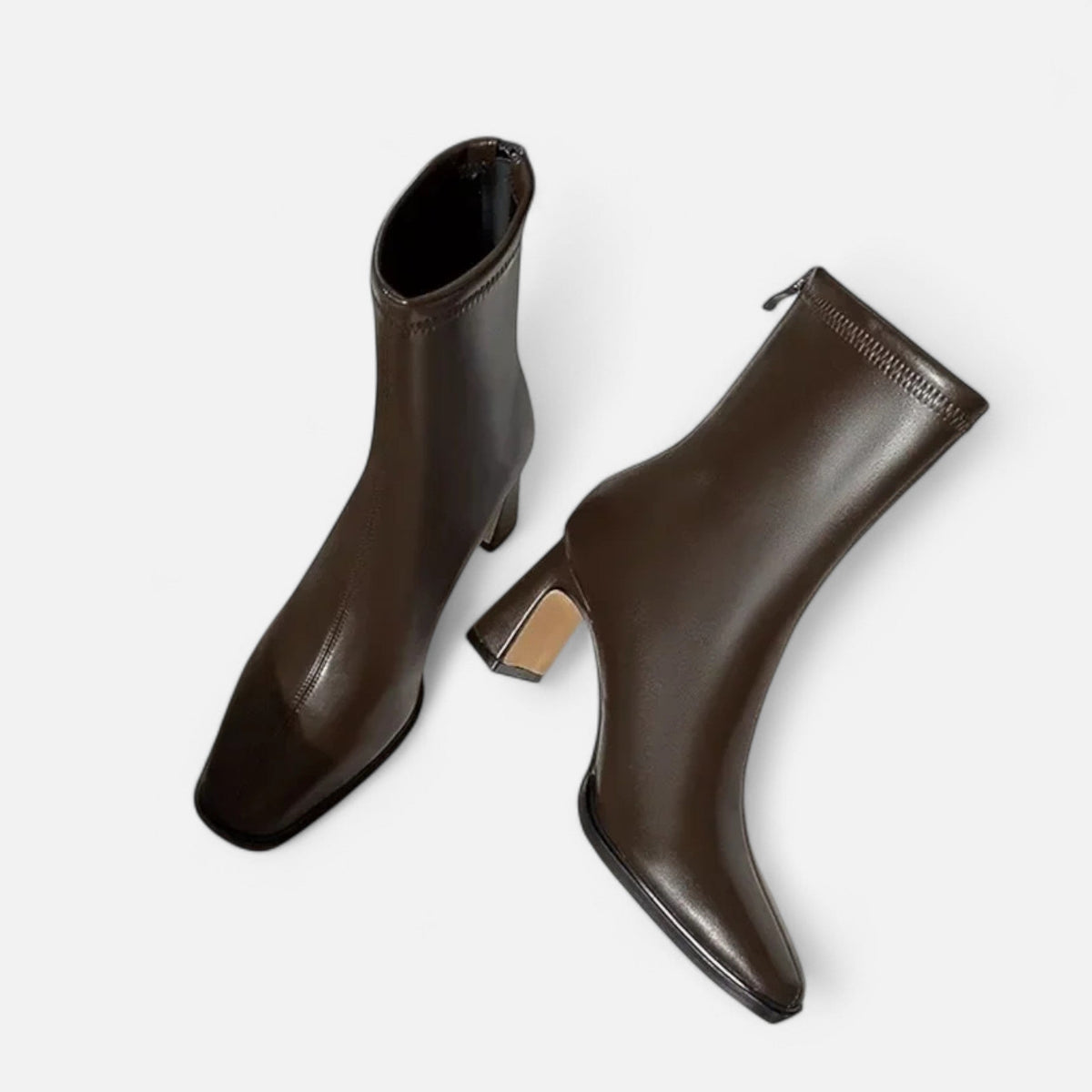 Women's Vintage Ankle Boots | Square Toe Block Heel Style