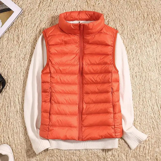 Women's Ultra-Light Down Style Vest | Warm Packable