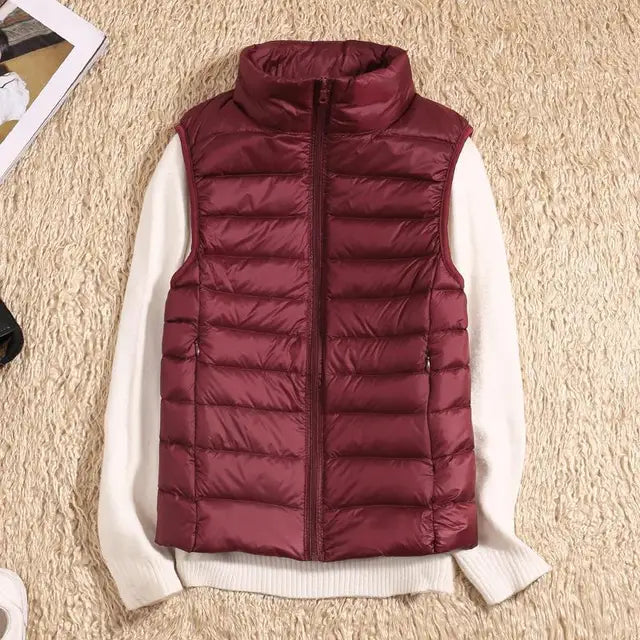 Women's Ultra-Light Down Style Vest | Warm Packable