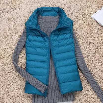 Women's Ultra-Light Down Style Vest | Warm Packable