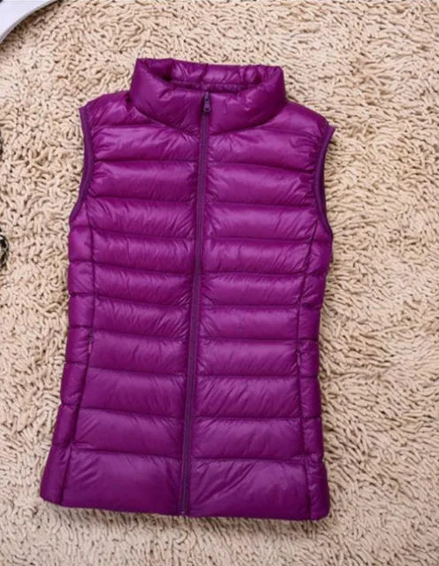 Women's Ultra-Light Down Style Vest | Warm Packable