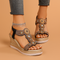 Women's Gem Embellished Wedge Sandals | Summer Shoes