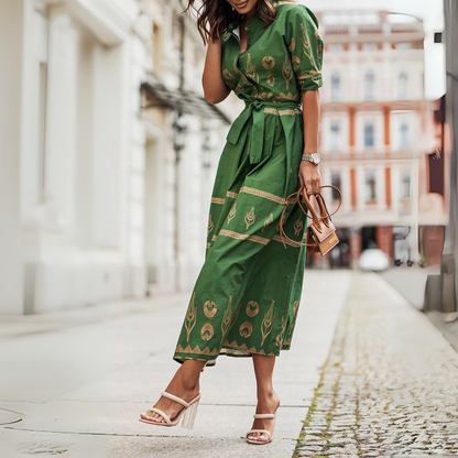 Women's Short Sleeve Summer Dress | Cotton Style