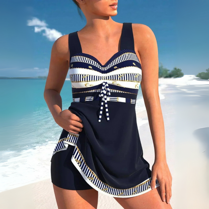Women's Aztec Print Tankini Set