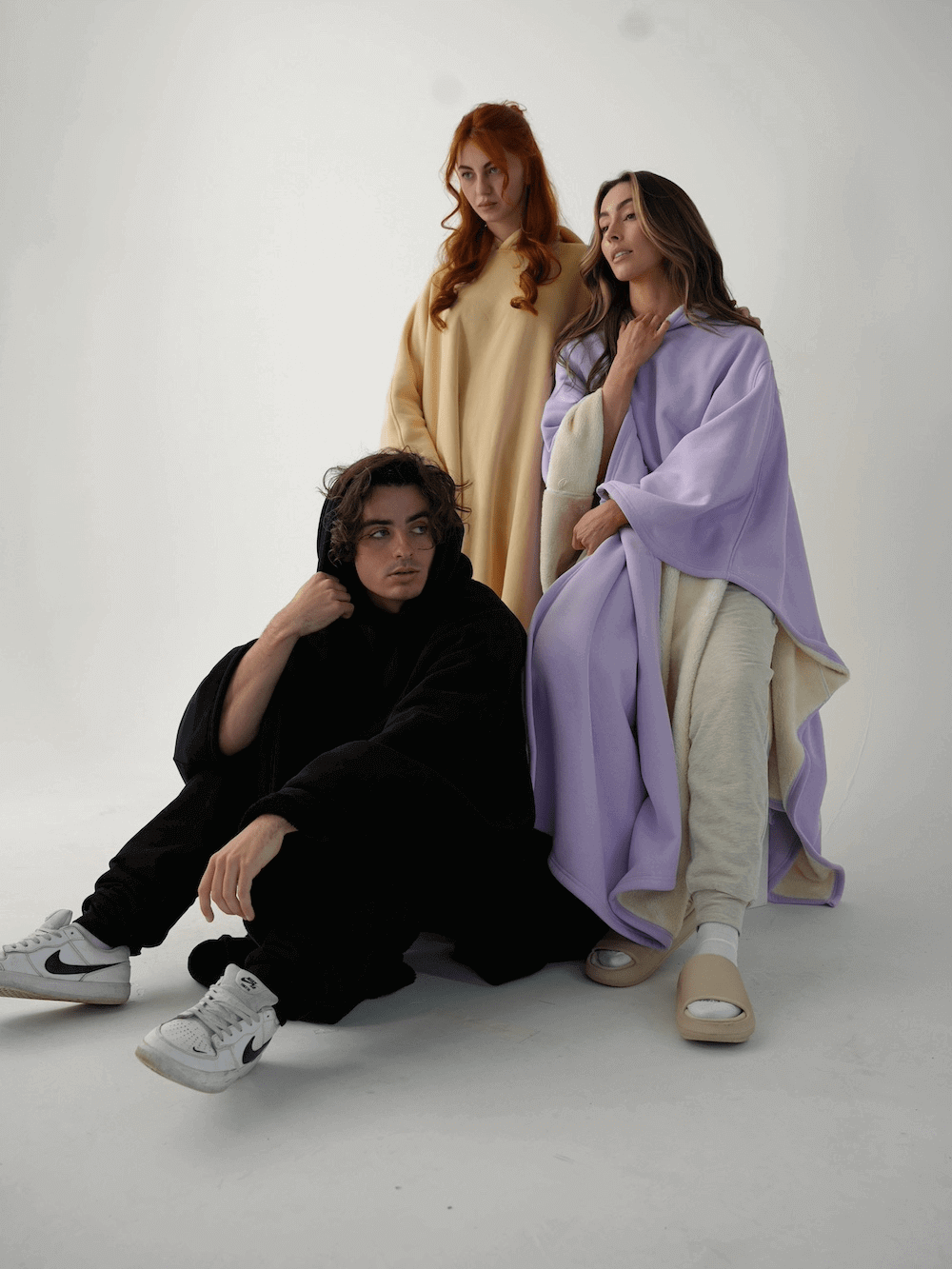 Oversized Comfort Relaxation Pullover with Soft French Terry