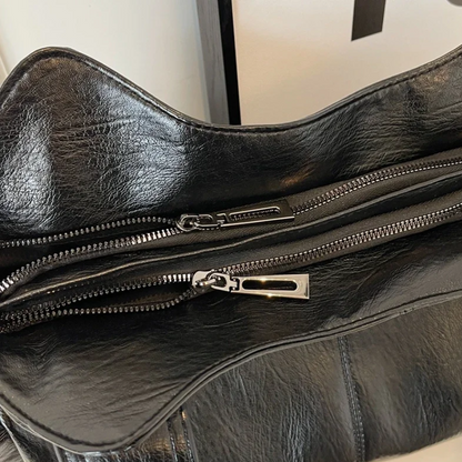 Vegan Leather Shoulder Bag | Everyday Structured Tote