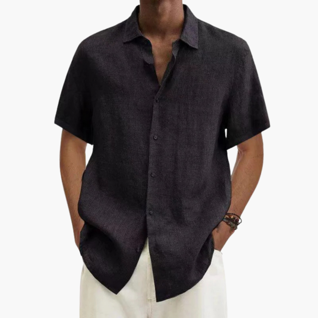 Men's Short Sleeve Button-Down Shirt | Casual Summer
