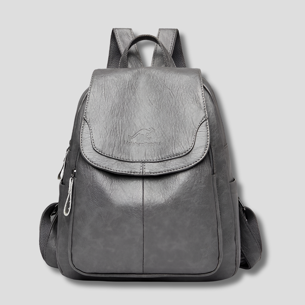 Women's Anti-Theft Backpack | Leather Style Embossed Finish